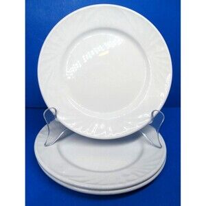 Dudson Olympus Set Of 3 White 6 3/8" Bread Plates In Very Good Condition